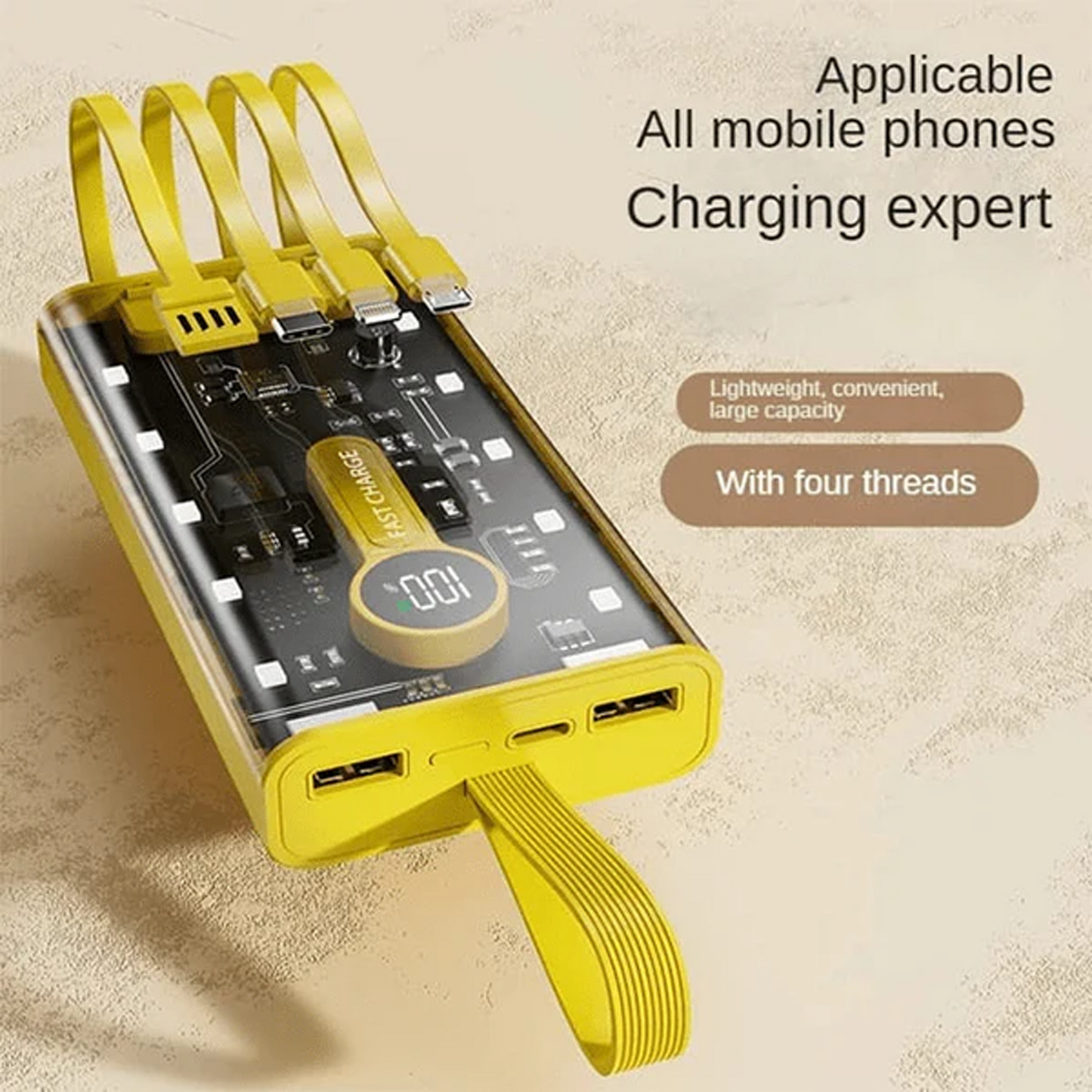 66W Fast Charging Power Bank – 20000mAh