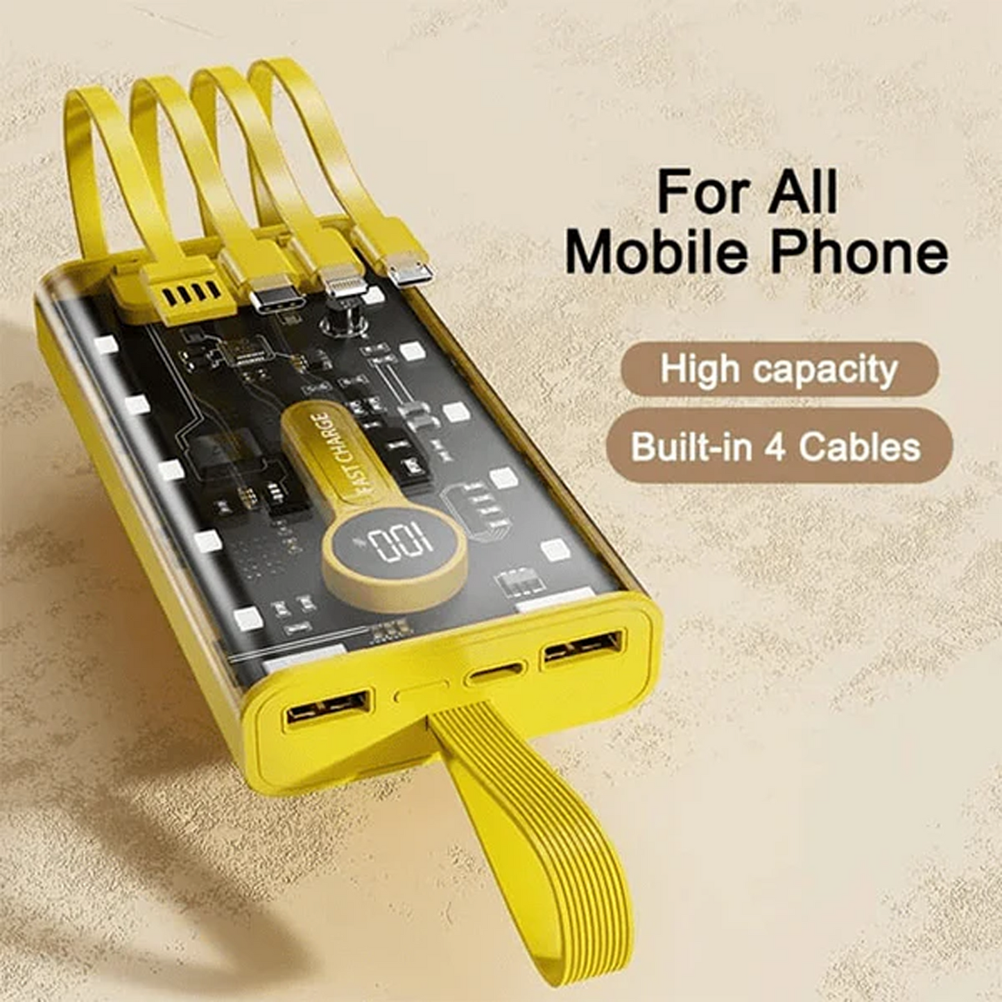 66W Fast Charging Power Bank – 20000mAh