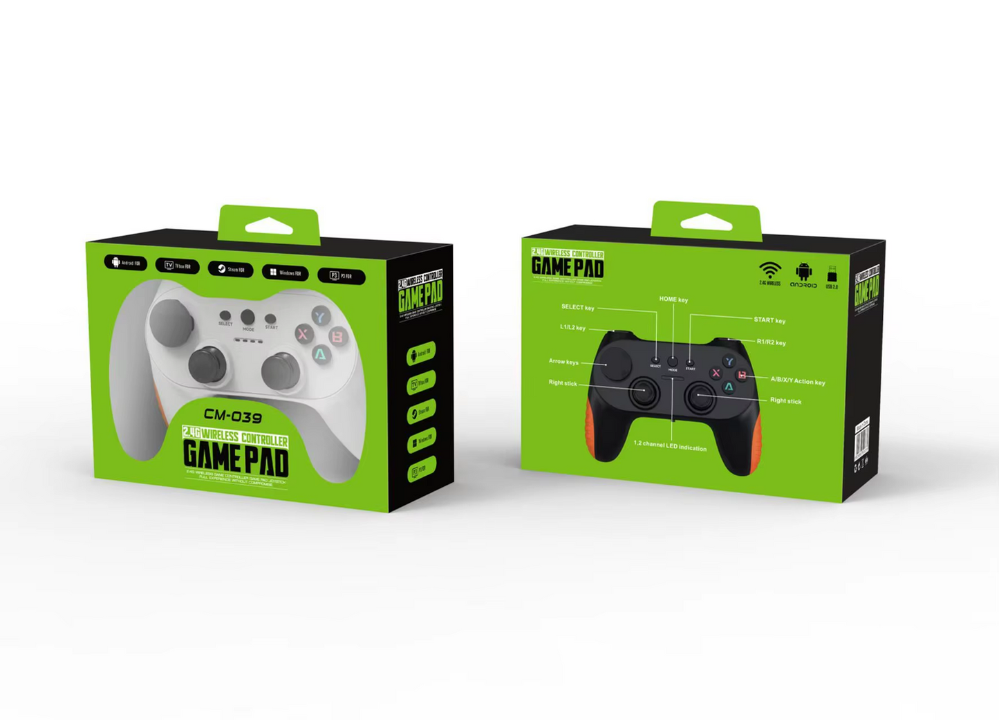 CM-039 2.4G Wireless Gamepad Controller